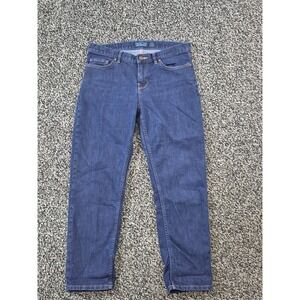 Patagonia Blue Denim Cropped Straight Leg Jeans‎ size 28